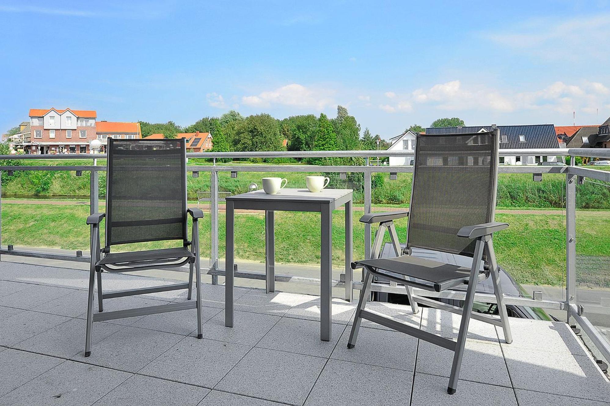 Besondere Aussicht - Ferienwohnung Deichblick เบนซาซิเออ ภายนอก รูปภาพ